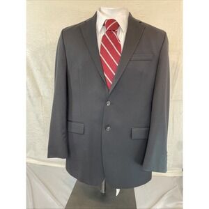 Lauren Ralph Lauren Sport Coat Mens 42L Classic Fit 100%Wool Two Button Black